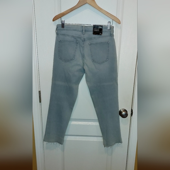 Gap Straight Crop Raw Hem Jeans,6/28r - Picture 6 of 8
